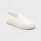 Girls' Maha Slip-on Apparel Sneakers - Cat & Jack White
