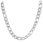 West Coast Jewelry Men's Crucible Stainless Steel Polished Figaro Chain Necklace (9mm),