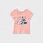 Toddler Girls' Disney Minnie & Daisy Girls Rule Short Sleeve Graphic T-shirt - Pink 2t - Disney