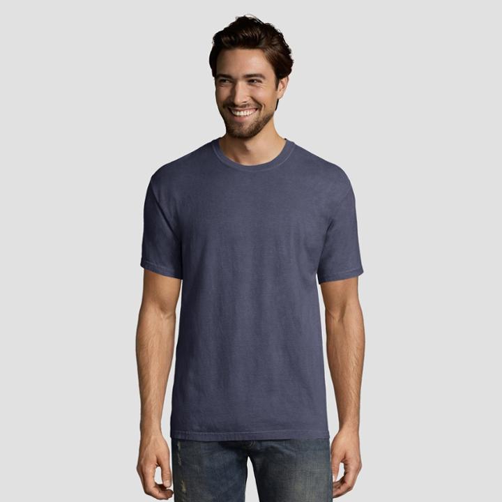 Hanes 1901 Men's Short Sleeve T-shirt - Slate (grey)