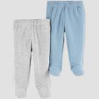 Baby Boys' 2pk Pull-on Pants - Just One You Made By Carter's Blue