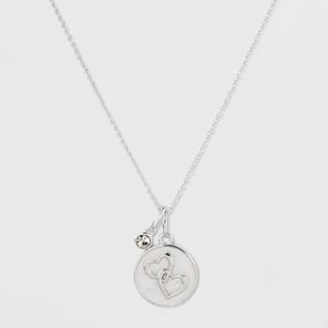 Target Silver Plated Mother Daughter Charm Necklace -