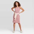 Women's Sleeveless Knit Dress - A New Day Rose Xs, Women's, Pink