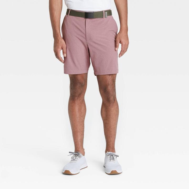 Men's Heather Golf Shorts - All In Motion Grape 30, Purple/grey