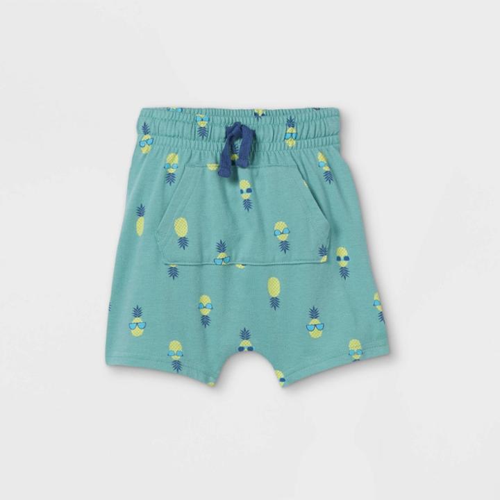 Toddler Boys' Printed Jersey Knit Pull-on Shorts - Cat & Jack Green