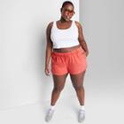 Plus Size High-rise Dolphin Shorts - Wild Fable Red