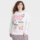 Women's Hello Kitty Plus Size Graphic Sweatshirt - White