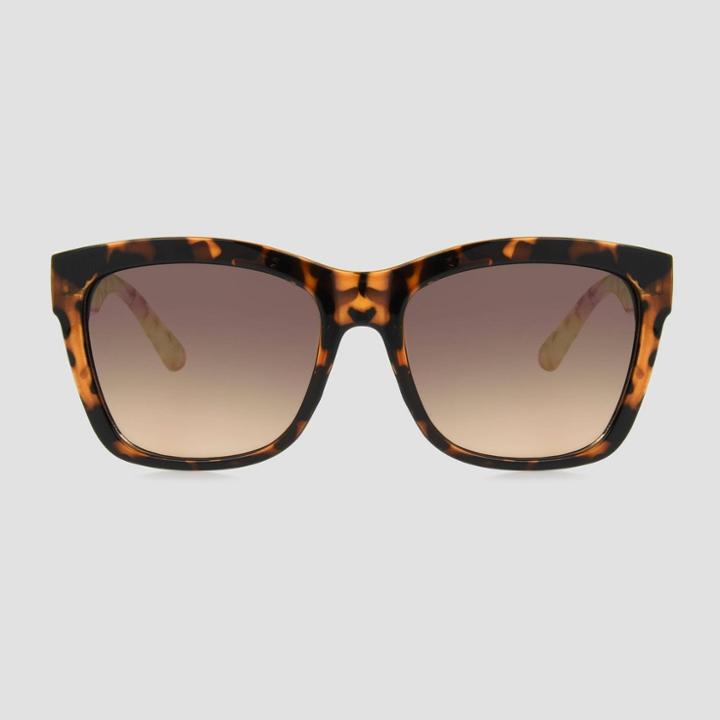 Women's Surf Plastic Sunglasses - A New Day Off White, Women's, Size: Small, Blue/white
