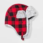 Boys' Buffalo Check Trapper Hat - Cat & Jack Red