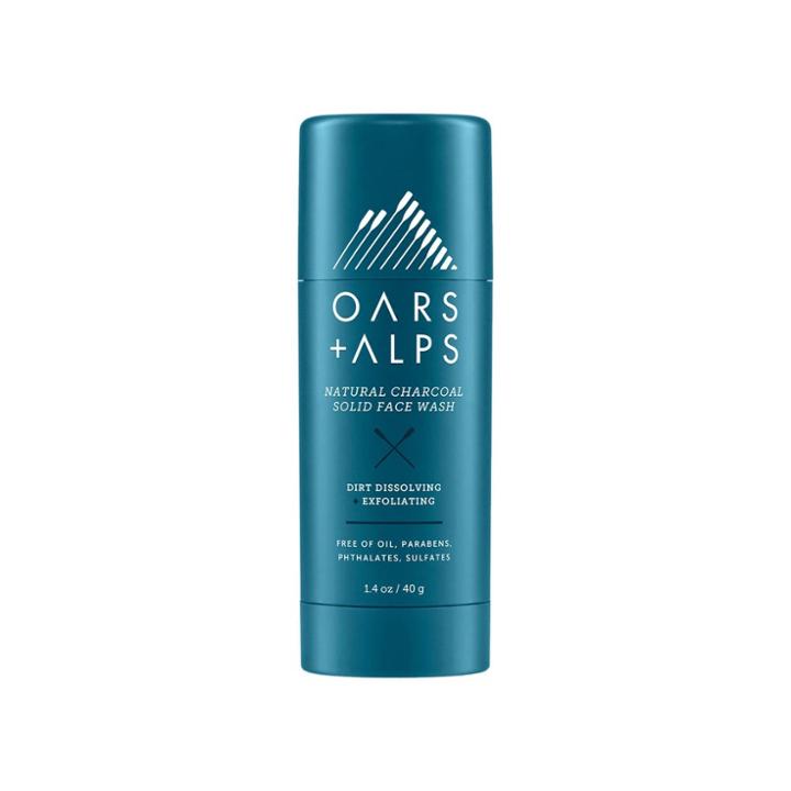 Oars + Alps Men's Natural Daily Exfoliating Power Cleansing Charcoal Face Wash