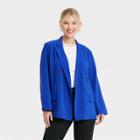Women's Essential Blazer - A New Day Blue