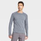 Men's Long Sleeve Seamless T-shirt - All In Motion Blue Heather