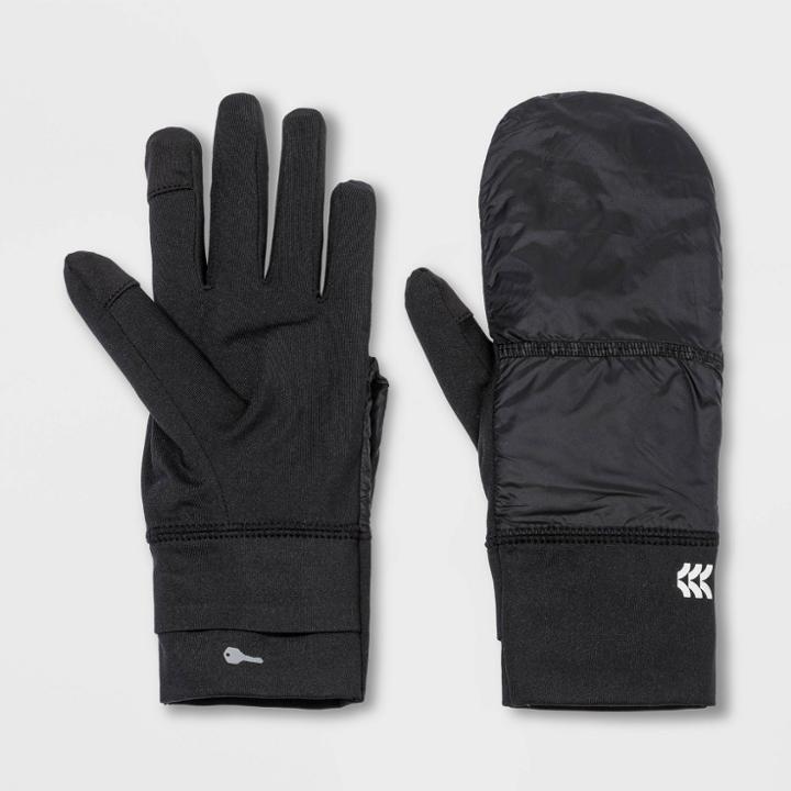 Women's Hooded Run Gloves - All In Motion Black