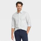 Men's Standard Fit Performance Dress Long Sleeve Button-down Shirt - Goodfellow & Co Gray