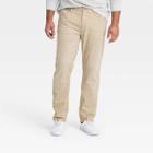 Men's Tall Slim Fit Lightweight Jeans - Goodfellow & Co British Khaki 30x36, British Green