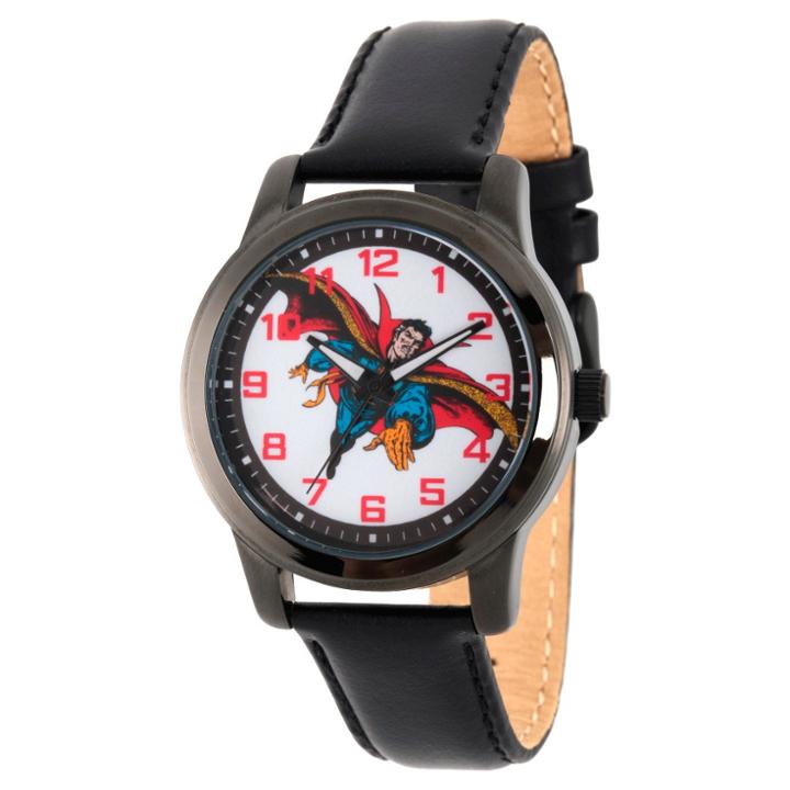 Men's Marvel's Comics Dr.strange Black Alloy Watch - Black,