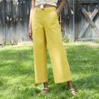 Women's High-rise Wide Leg Cropped Jeans - Universal Thread Yellow