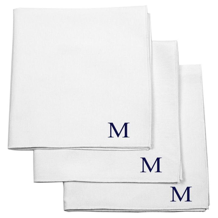 Cathy's Concepts Monogram Groomsmen Gift Handkerchief Set - M, Men's, Size: