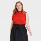 Women's Plus Size Crochet Halter Neck Sweater Vest - Who What Wear