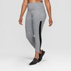 Women's Plus Size Studio High-waisted Leggings - C9 Champion Ebony Heather 1x, Black Heather