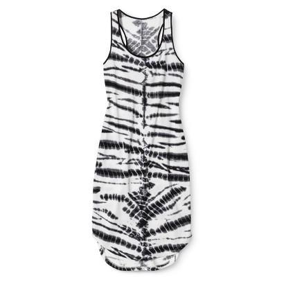 Mossimo Women's High Low Racerback Dress - Black/white