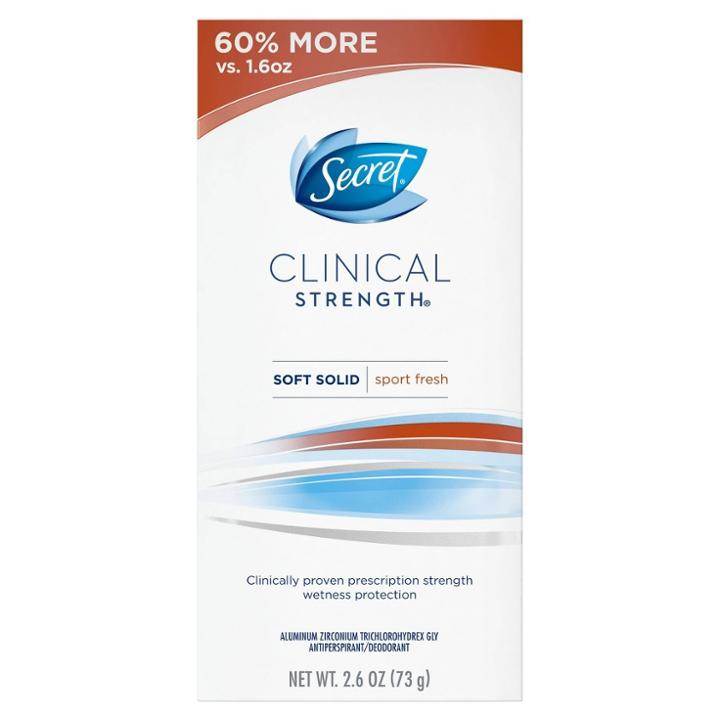 Target Secret Clinical Strength Sport Fresh Soft Solid Antiperspirant And Deodorant