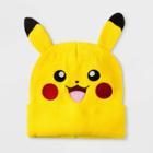 Boys' Pokemon Cuffed Beanie - Pikachu One Size, Boy's, Yellow