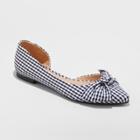 Women's Jayme Bow Ballet Flats - A New Day Black7.5, Size: