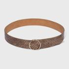 Women's Wide Woven Belt - A New Day Brown