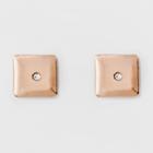 Clear Stone Stud Earrings - A New Day Rose Gold, Women's, Pink
