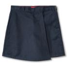 Dickies Little Girls' Faux Wrap Skort - Dark Navy