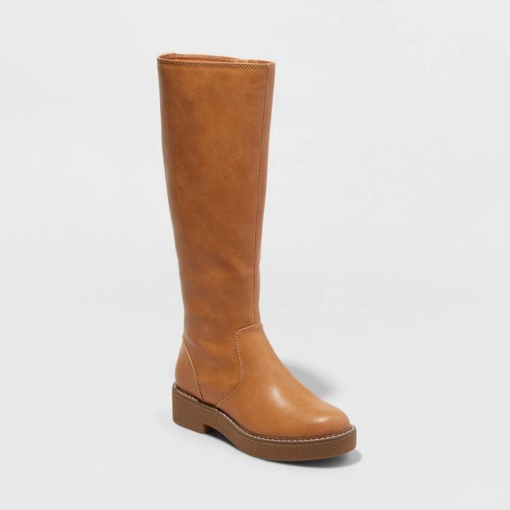 Women's Tricia Tall Dress Boots - Universal Thread Tan