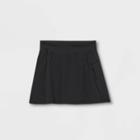 Girls' Stretch Woven Performance Skorts - All In Motion Black