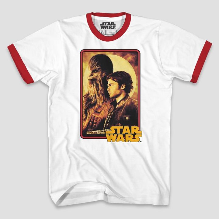 Men's Star Wars Ringer Short Sleeve T-shirt - White