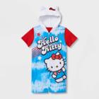 Girls' Hello Kitty Americana Pajama Romper - Red/blue