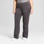 Women's Plus-size Cotton Spandex Semi-fit Pants - C9 Champion - Dark Gray Heather 2x,