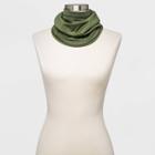 Women's Fleece Lined Jersey Neck Gaiter - All In Motion Olive Heather, Green