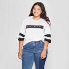 Women's Friends Plus Size Short Sleeve Logo Graphic T-shirt (juniors') White/black