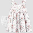 Baby Girls' Easter Dressy Floral Dress - Just One You Made By Carter's White Newborn