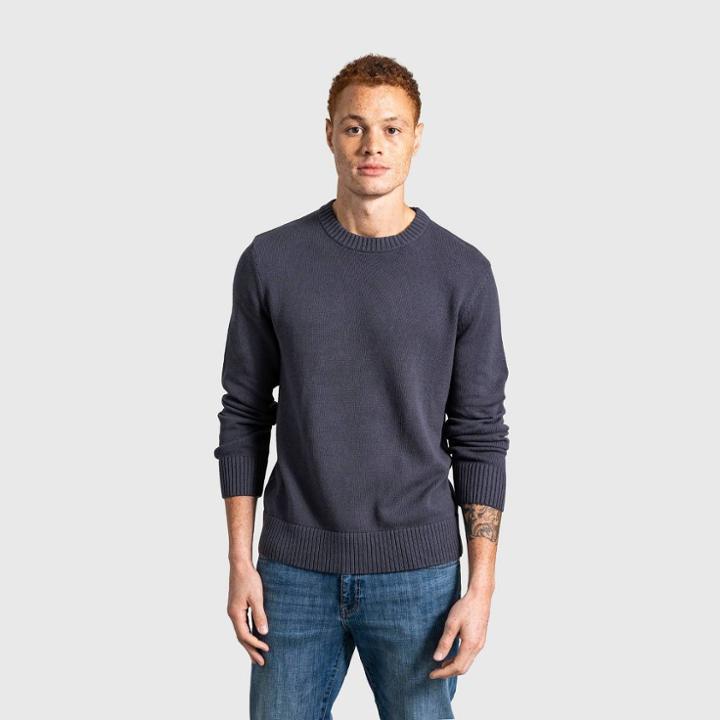 United By Blue Men's Organic Pullover Sweater - Black