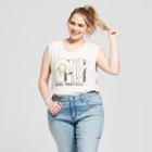 Women's Mtv Plus Size Music Television Graphic Tank Top (juniors') White