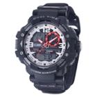 Men's U.s. Navy C41 Multifunction Watch By Wrist Armor-white And Red Dial-black Nylon Strap, Size: