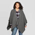 Women's Plus Size Ruana - Universal Thread Gray, Women's,