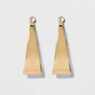Large Flat Hoop Earrings - A New Day Gold, Women's