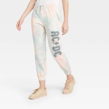 Women's Ac/dc Washed Graphic Jogger Pants -