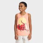 Boys' Dinosaur Graphic Tank Top - Cat & Jack Peach Orange