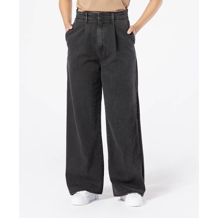 Denizen From Levi's Women's High-rise Loose Wide Leg Jeans - Dark Quartz