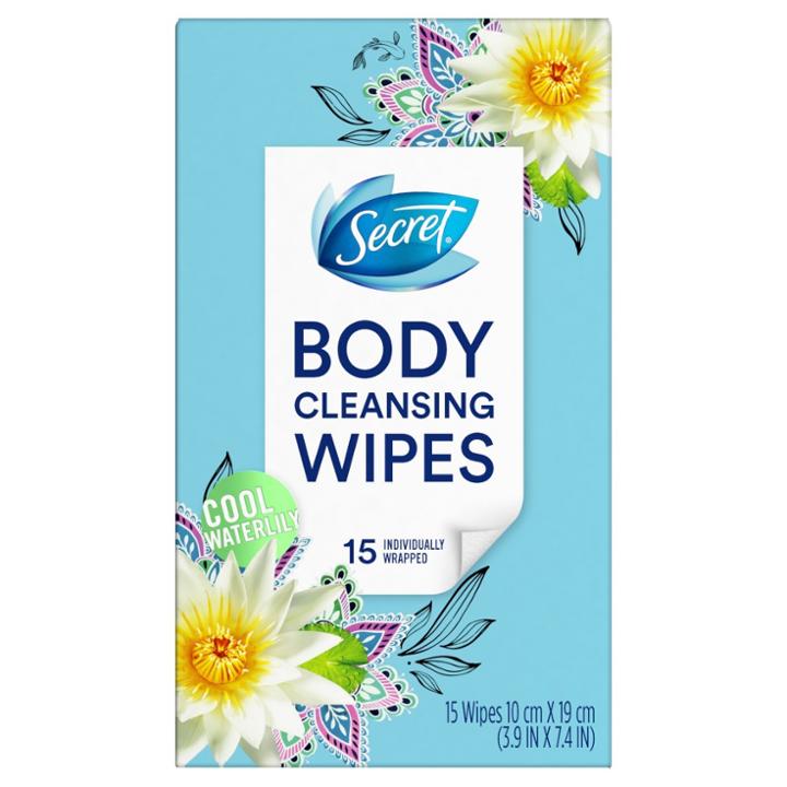 Secret Cool Waterlily Deodorant Wipes