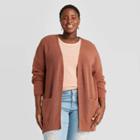 Women's Plus Size Cardigan - Universal Thread Rust