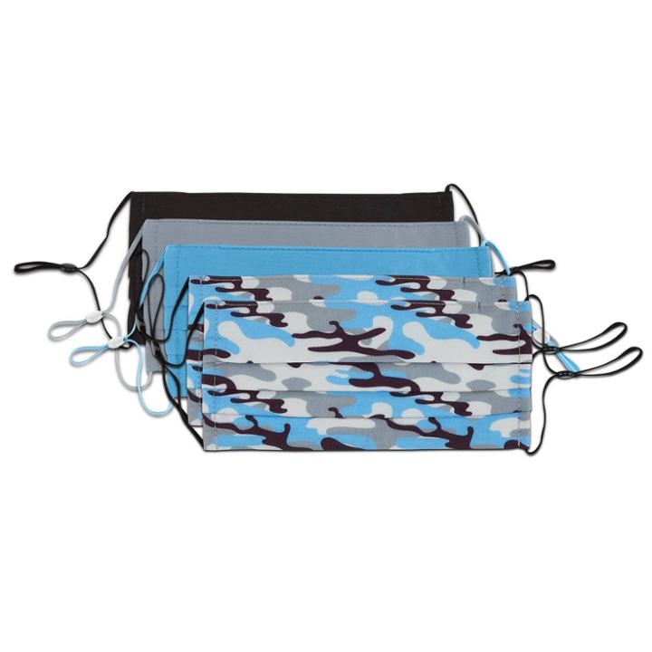 Travel Smart By Conair 5pc Face Masks, Black/blue/gray